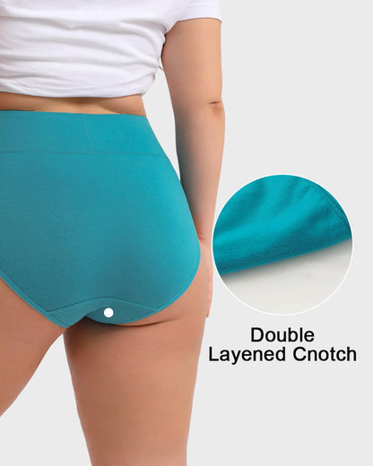 Full-Figured High-Waisted Comfort Underwear 4-Pack