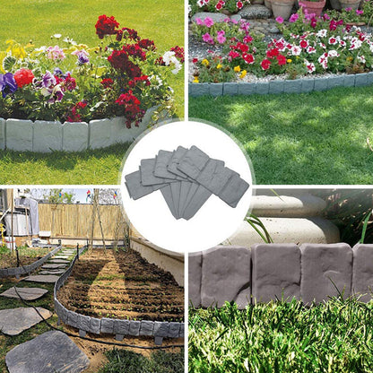 🪻High-quality, durable simulated stone garden fence🪻