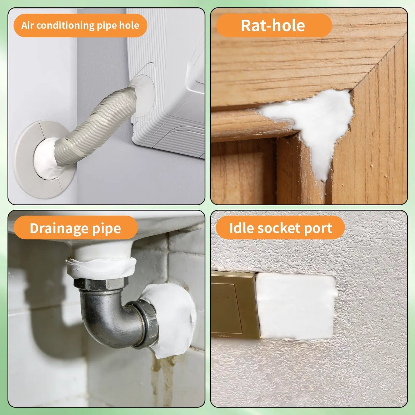 10Pcs Professional Sealant Clay - Waterproof & Anti-Insect Wall Hole Filler Mud