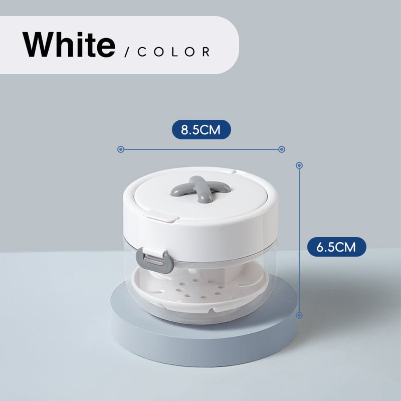 3-in-1 Leak-Proof Retainer Cleaning Case with Mirror, Drain Tray & Travel Storage