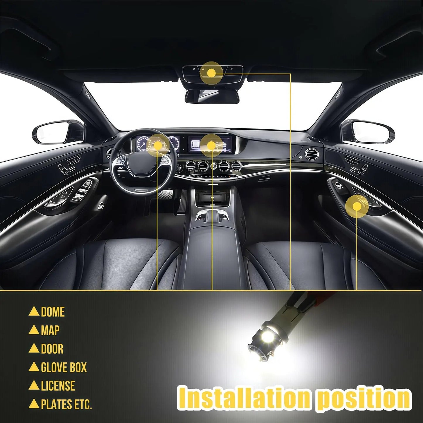 🔥 42 Pcs Interior Car Light Kit