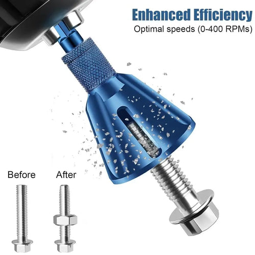 External Deburring Chamfer Tool – 3-Blade Tungsten Carbide Edge Trimmer