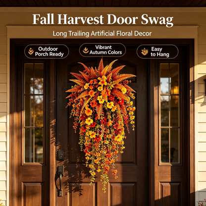 🍂Artificial Fern for Autumn Outdoor Decor– Autumn Porch & Door Decoration