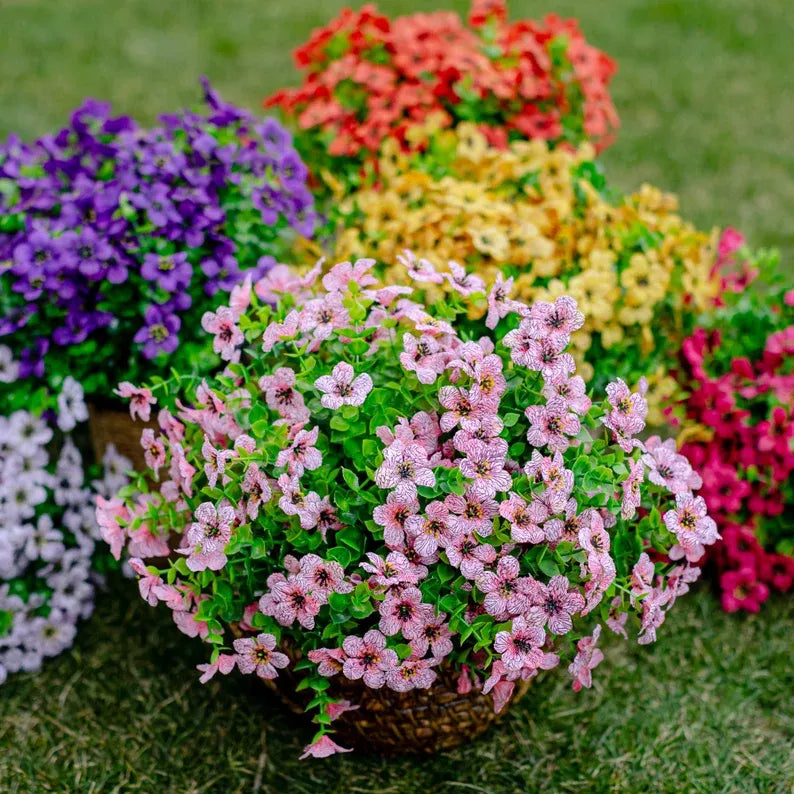 🌸🌱High-Grade Material Artificial Flowers 🌸 Fill 1 POT ( 6 pieces)