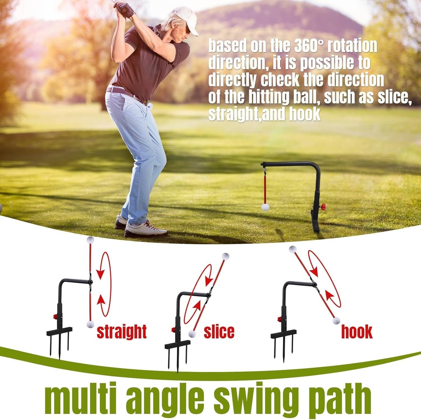 💥🏌️‍♂️Golf Swing Trainer – Practice more scientifically for a better swing.