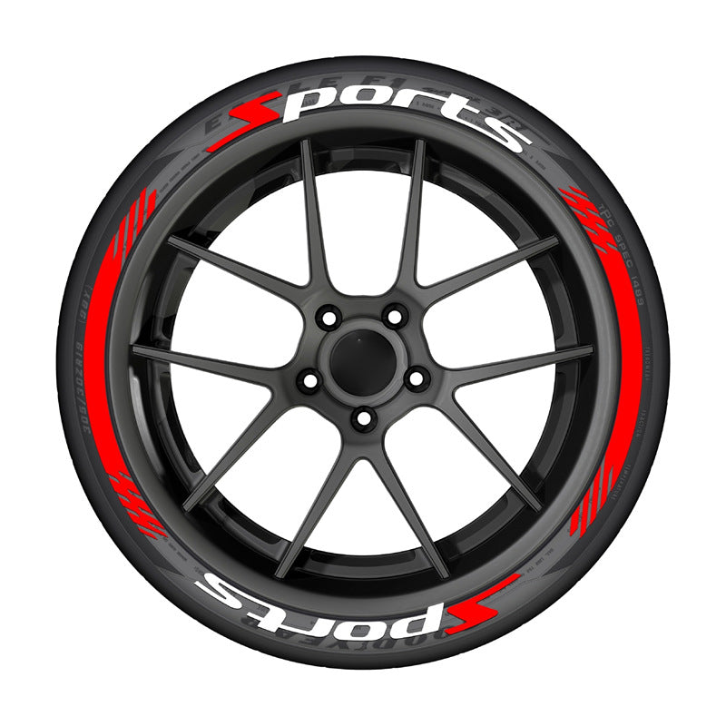 4Pcs 3D Car Tire Stickers – Waterproof Universal Wheel Decals | Motorcycle Auto Exterior Accessories