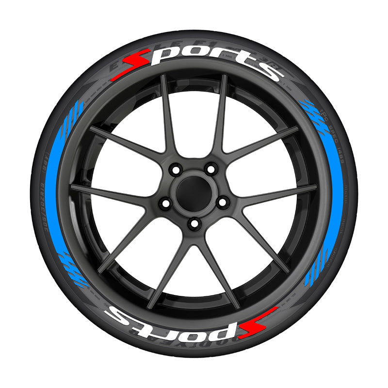 4Pcs 3D Car Tire Stickers – Waterproof Universal Wheel Decals | Motorcycle Auto Exterior Accessories