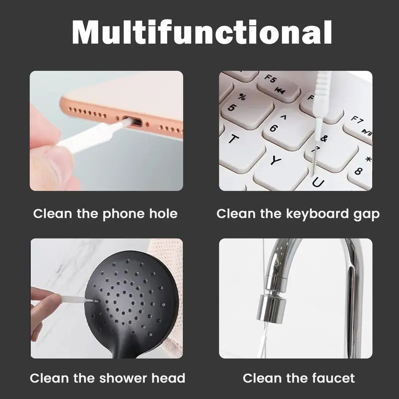 Shower Head Cleaning Brush Set – Flexible, Scratch-Free & Deep-Reach