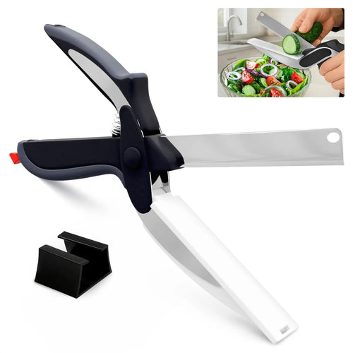 ✂️ 2-in-1 Kitchen Scissors with Built-in Cutting Board | All-in-One Cooking Helper