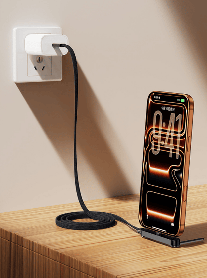 240W Super Charge 360° Rotating Invisible Stand Detachable 2-in-1 Charging Cable