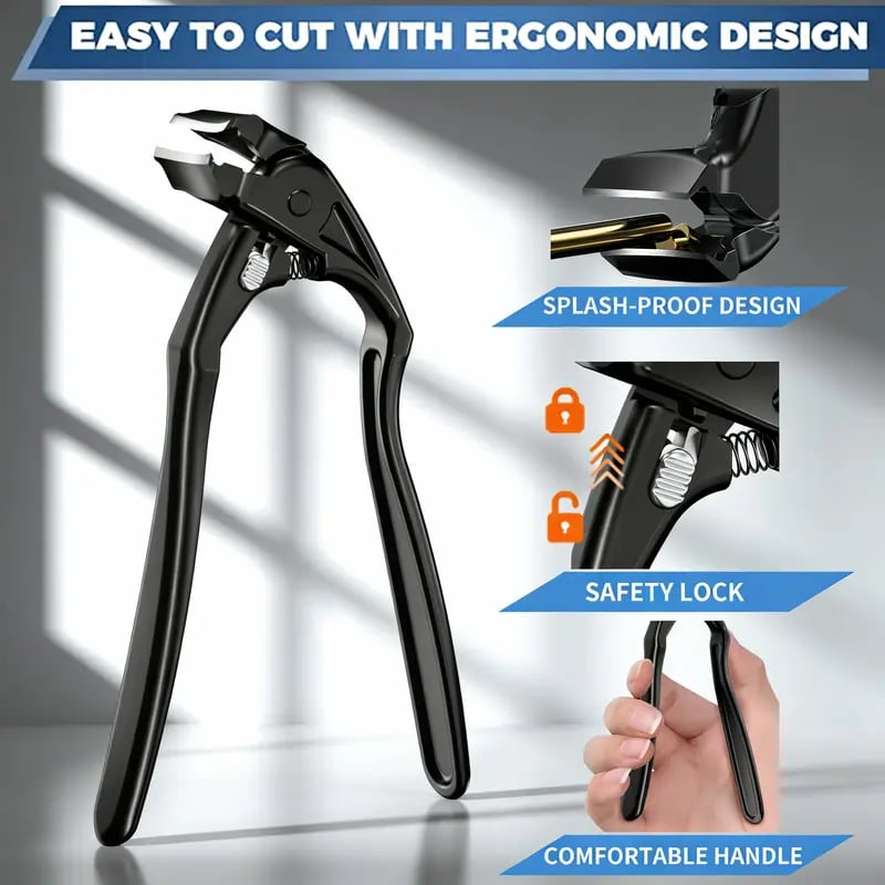 🏆35K+ SOLD! 🥳✂️ Black Curved Nail Clipper – Ergonomic & Easy for Seniors 🖤🎖️