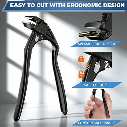 🏆35K+ SOLD! 🥳✂️ Black Curved Nail Clipper – Ergonomic & Easy for Seniors 🖤🎖️