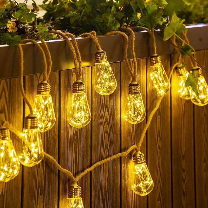 ✨ Guirnalda de luces solares - 5,5 m - 10 LED