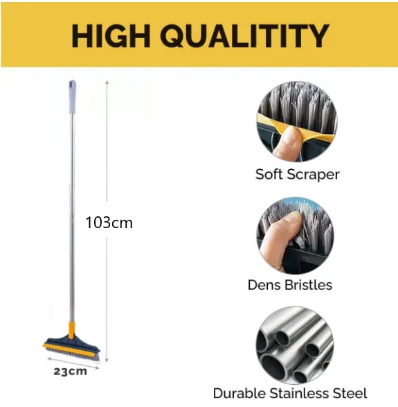 2-in-1 Scrubbing Brush | Corner Wiper | Flexible Head