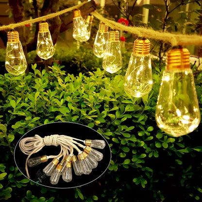 ✨ Guirnalda de luces solares - 5,5 m - 10 LED