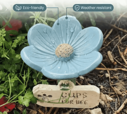 🐝Flower-Shaped Bee Watering Station💧