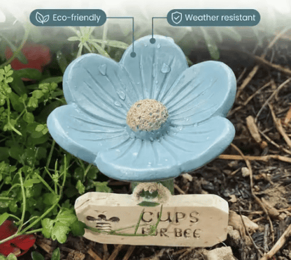 🐝Flower-Shaped Bee Watering Station💧
