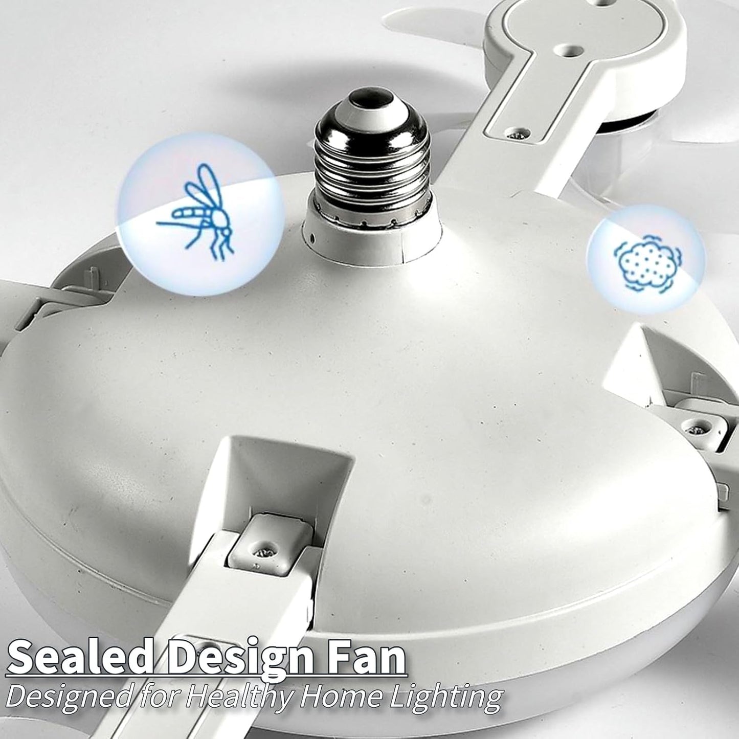 2-in-1 Remote-Controlled LED Ceiling Fan Light