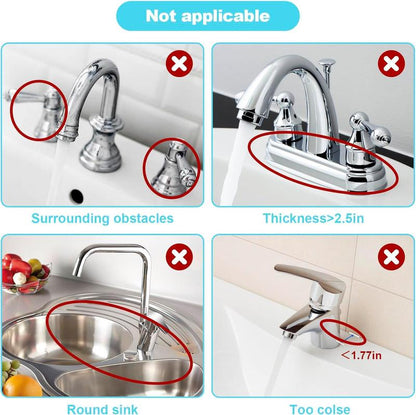 💖Kitchen Sink Faucet Mat, Silicone Folding Splash Guard