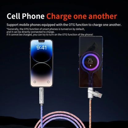 🎁Four-in-One  Colorful lights Data Cable