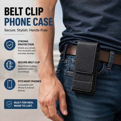 📢📢49% OFF !! ⏰⚡Big Discount | Waist Belt Cell Phone Pouch 📱 Multi-Pocket Leather Holster with Card Holder