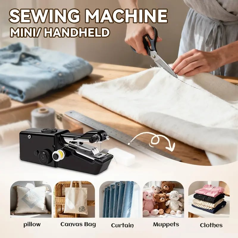 Portable Electric Sewing Machine for Fast Repairs