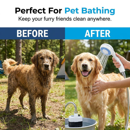 🔥HOT SALE🔥💥Exclusive Offer🚿 Stay Fresh Outdoors✨ Portable Camping Shower with Adjustable Flow – For Easy & Convenient Outdoor Cleaning!
