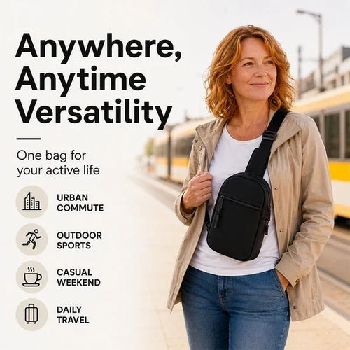 🔥🔥Upgraded Travel Sling Bag 2.0 – Anti-Theft & 500D Durability