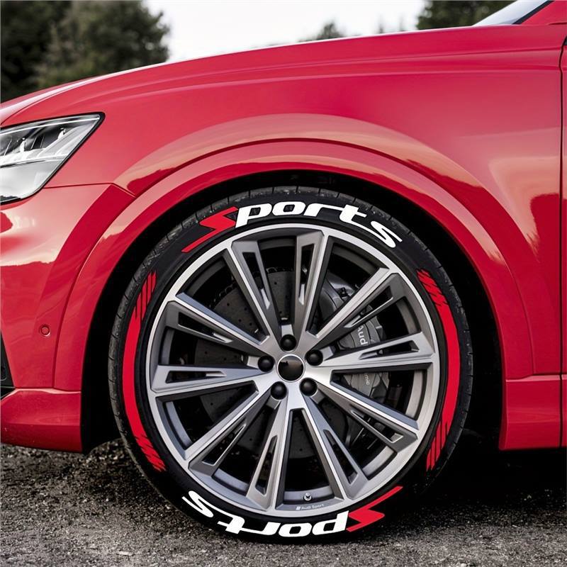 4Pcs 3D Car Tire Stickers – Waterproof Universal Wheel Decals | Motorcycle Auto Exterior Accessories