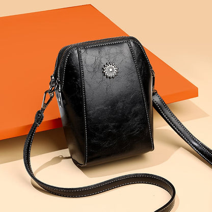 📢📢50% OFF !! 🔥 Women's soft leather mobile phone bag messenger bag