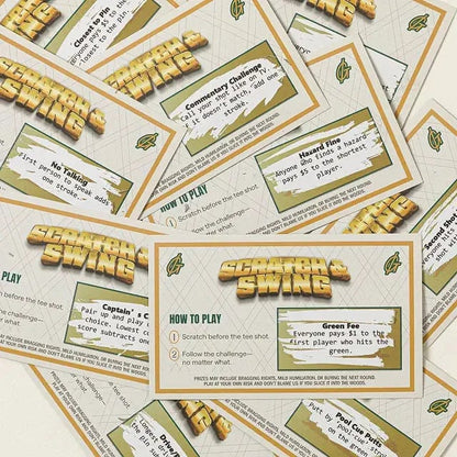 🏌🎁 Scratch-Off Golf Challenge Card Game | 3 Packs Included (57 Total Cards)