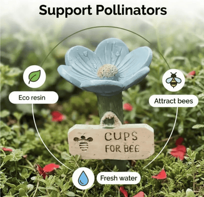 🐝Flower-Shaped Bee Watering Station💧
