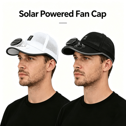 ☀️ HOT SALE 2026 Pro Outdoor Cooling Hat – Solar + USB Dual-Powered Fan Cap with UPF 50+ Sun Protection