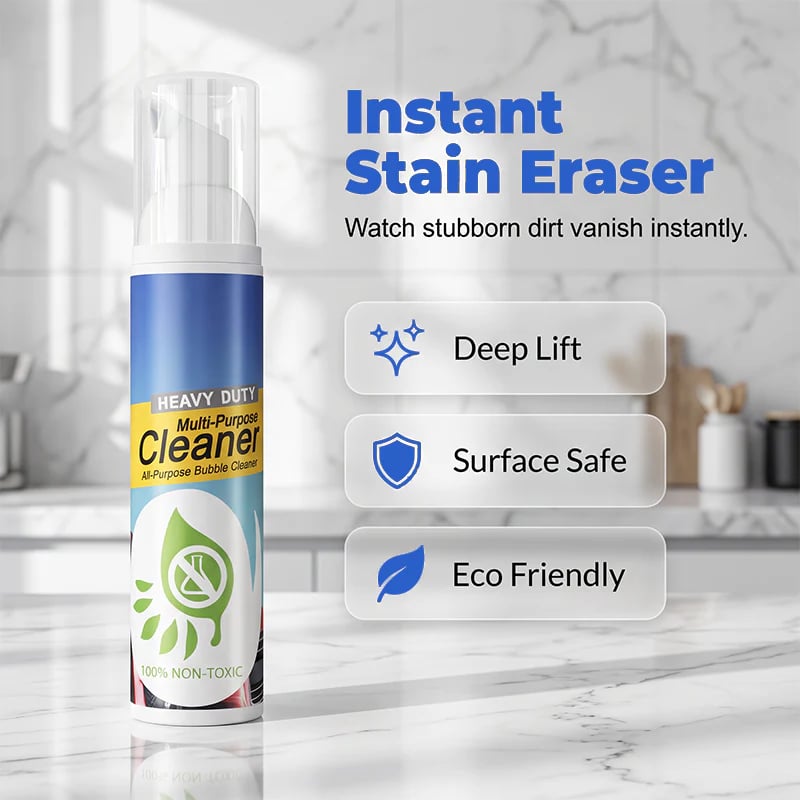 🧼 50% OFF NOW! 💨 Heavy Duty Multi-Purpose Foam Cleaner – Removes grease, stains & odours – Perfect for cars, kitchens, upholstery & more – powerful yet gentle ✨🚗🏠