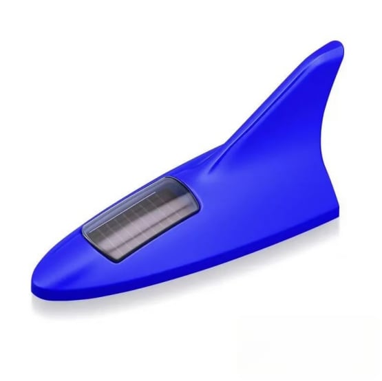 Solar Power Car Shark Fin Roof Antenna LED Flash Light