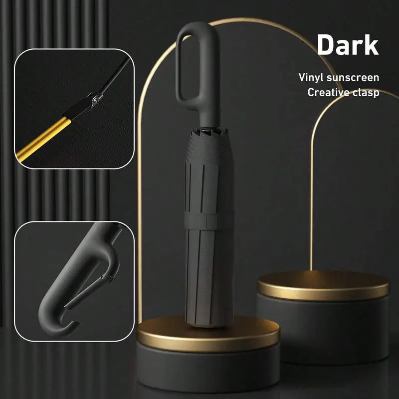 📢📢50% OFF !!☔Portable Automatic Folding Umbrella-Windproof Waterproof with Loop Buckle