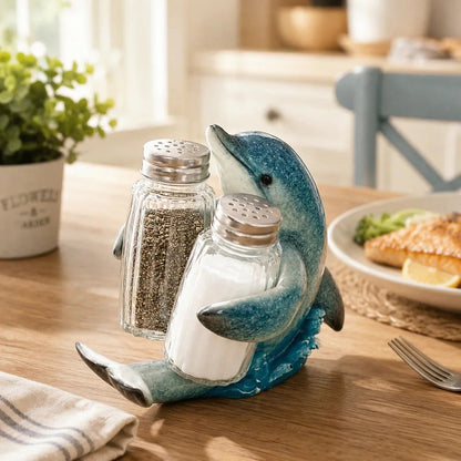 🔥HOT SALE🔥Coastal Animal Salt & Pepper Shaker Holder Set