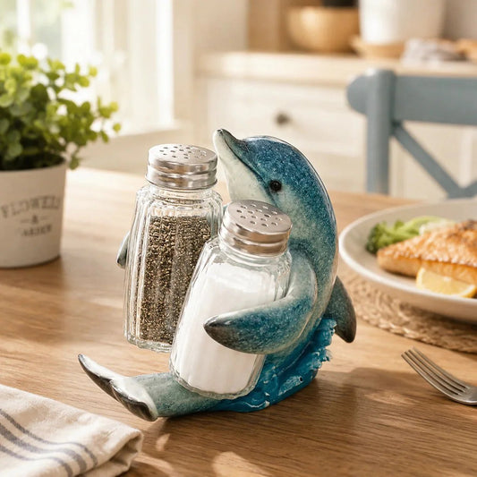 🔥HOT SALE🔥Coastal Animal Salt & Pepper Shaker Holder Set
