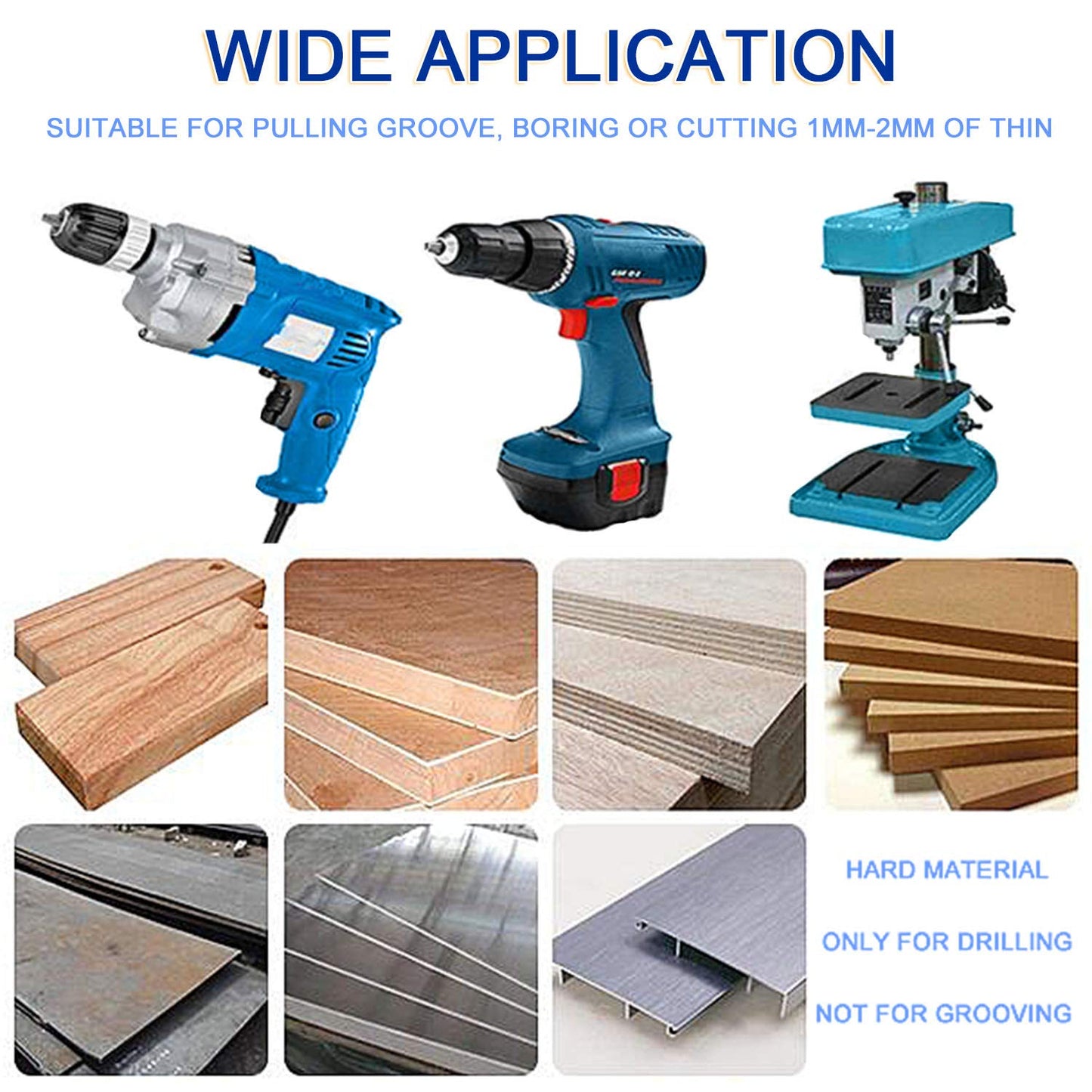 Multipurpose Twist Drill Saw Bits Set