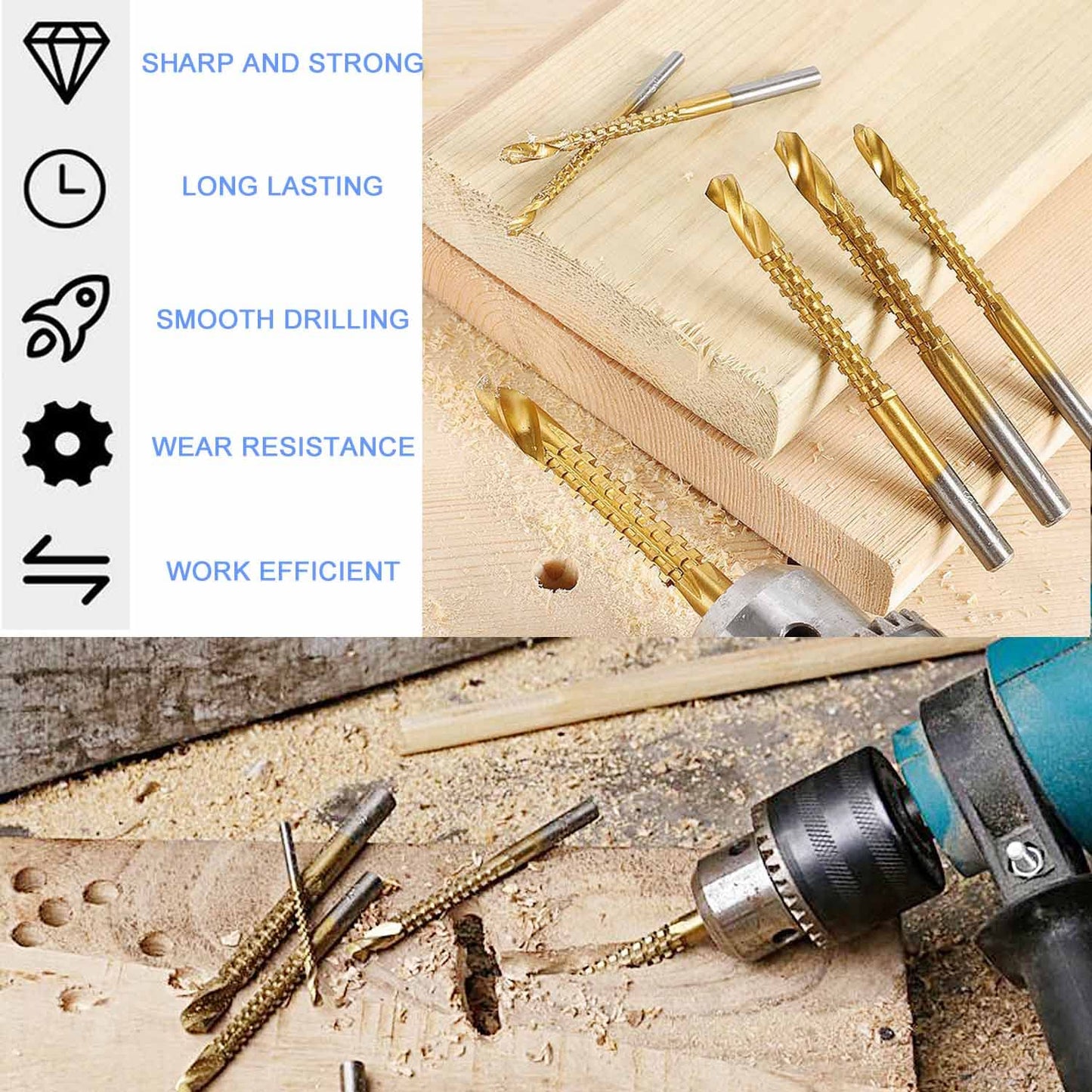 Multipurpose Twist Drill Saw Bits Set