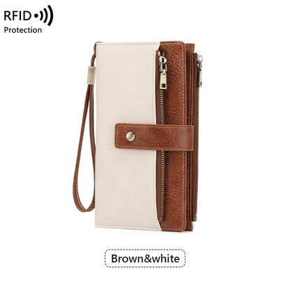 🔥Women's Retro Style RFID Blocking Tri-fold Wallet
