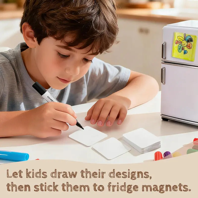 🧲📸 10-Pcs Magnetic Clear Acrylic Photo Frames DIY Fridge Magnets