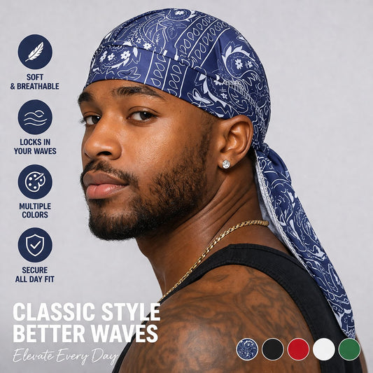 Gorro refrescante tipo pañuelo Paisley