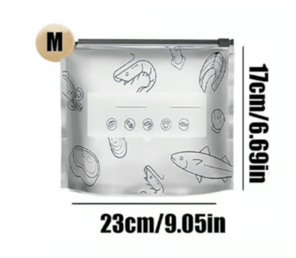 (30pcs )Reusable Aluminum Foil Sealable Storage Bags