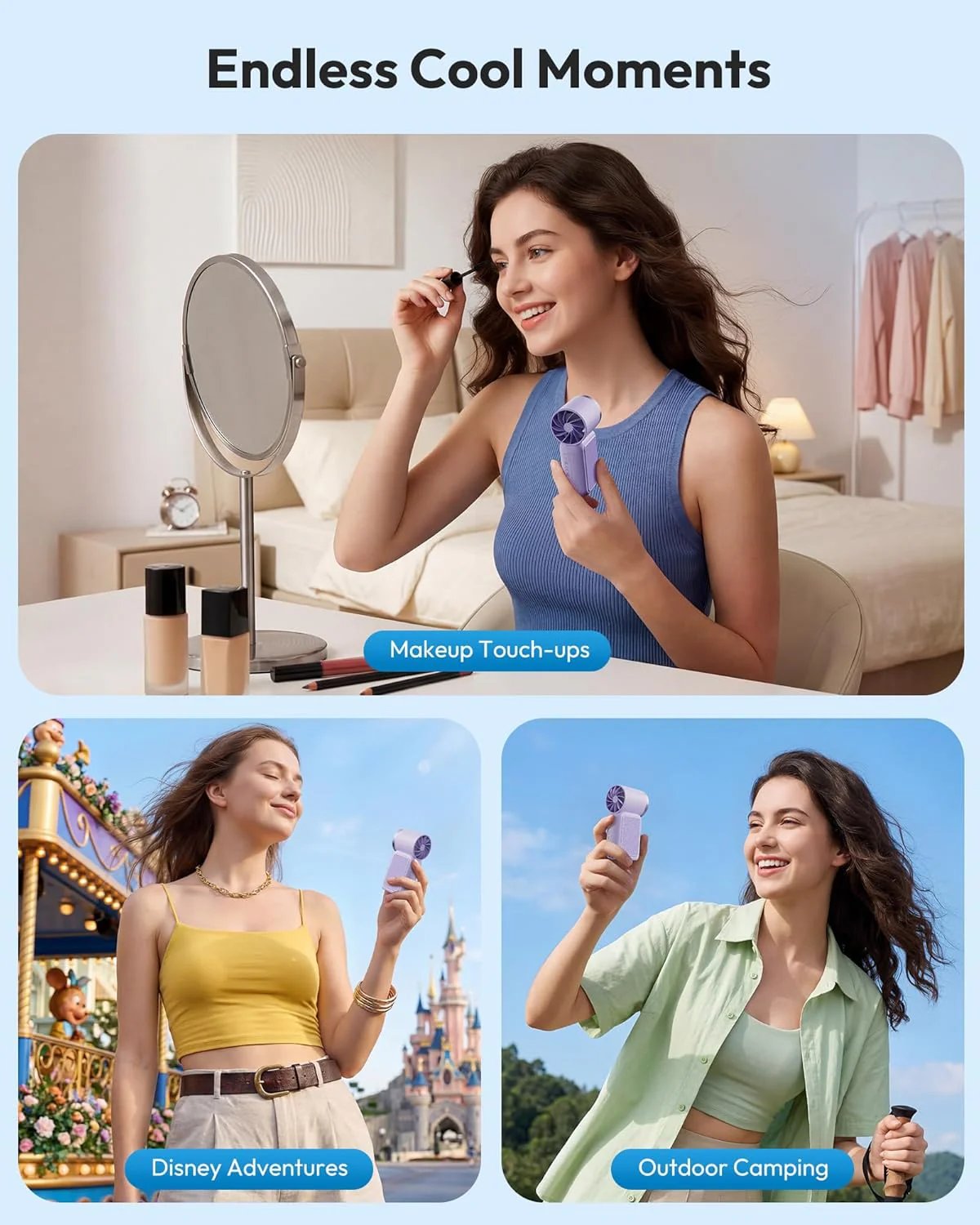 ❄️ Portable High-Speed Mini Fan 💨 Durable Compact Handheld Cooling Fan