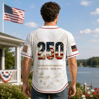 Vintage 250th Anniversary Button Down Shirt with for 4th of July Outfits 1776-2026