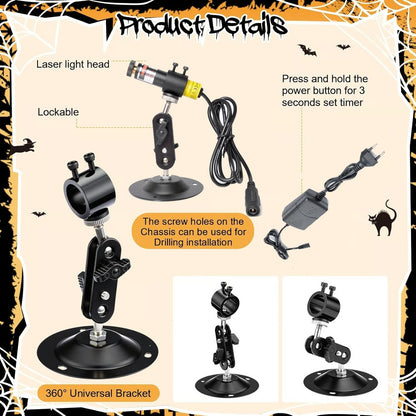 👻Green Laser Swamp Light Set | 360° Adjustable | Spooky Atmosphere Creator