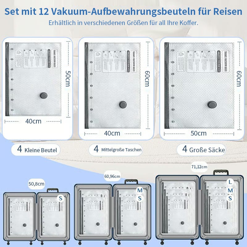 🔥Reise-Vakuum-Kompressionsbeutel-Set(Mit Kompressor)