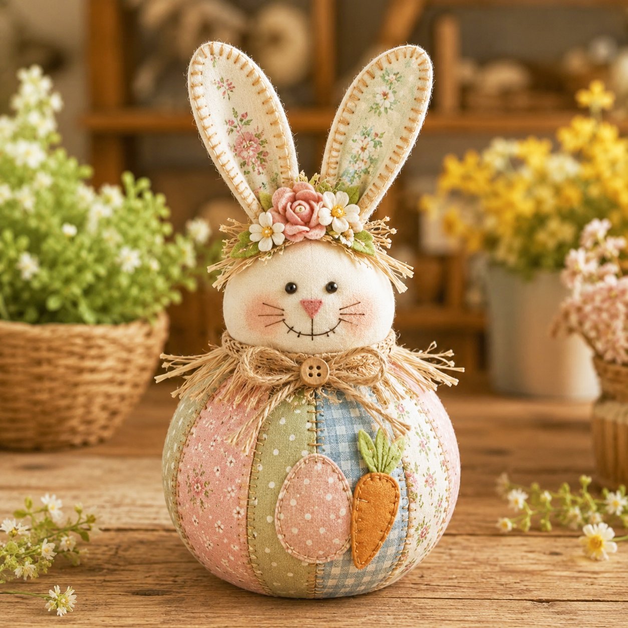 🔥 50% OFF - 🎄 Patchwork Fabric Doll DIY Kit