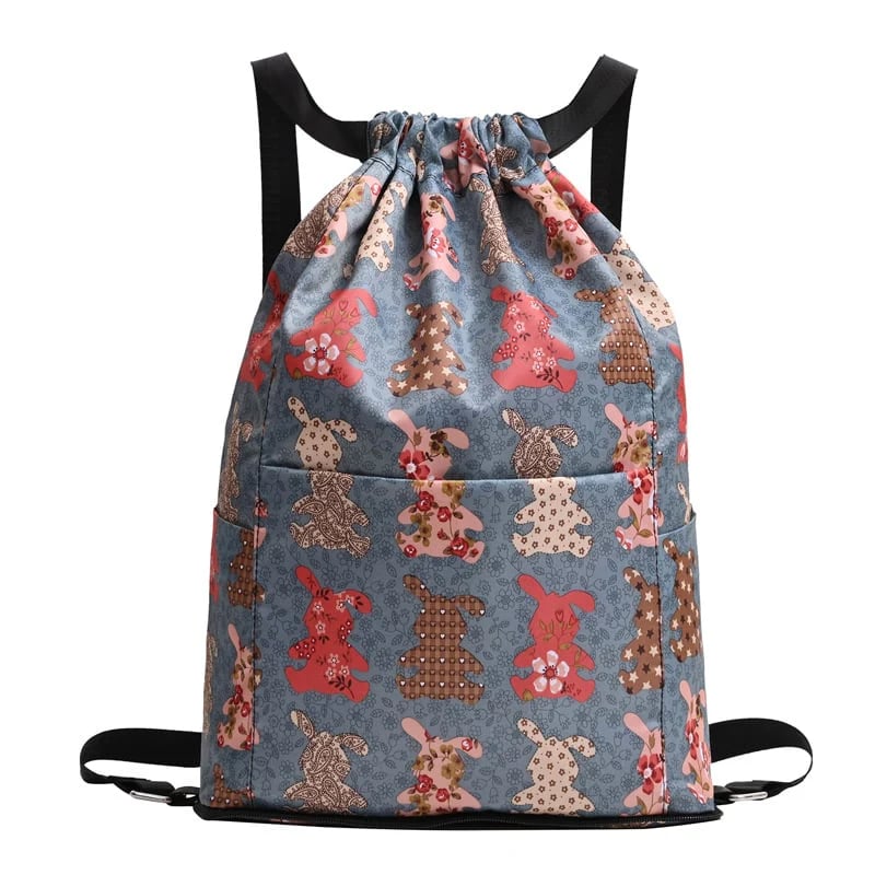 Foldable Dry-Wet Separation Backpack – Waterproof Nylon, Large Capacity, Drawstring, Travel & Sports (3 Styles)